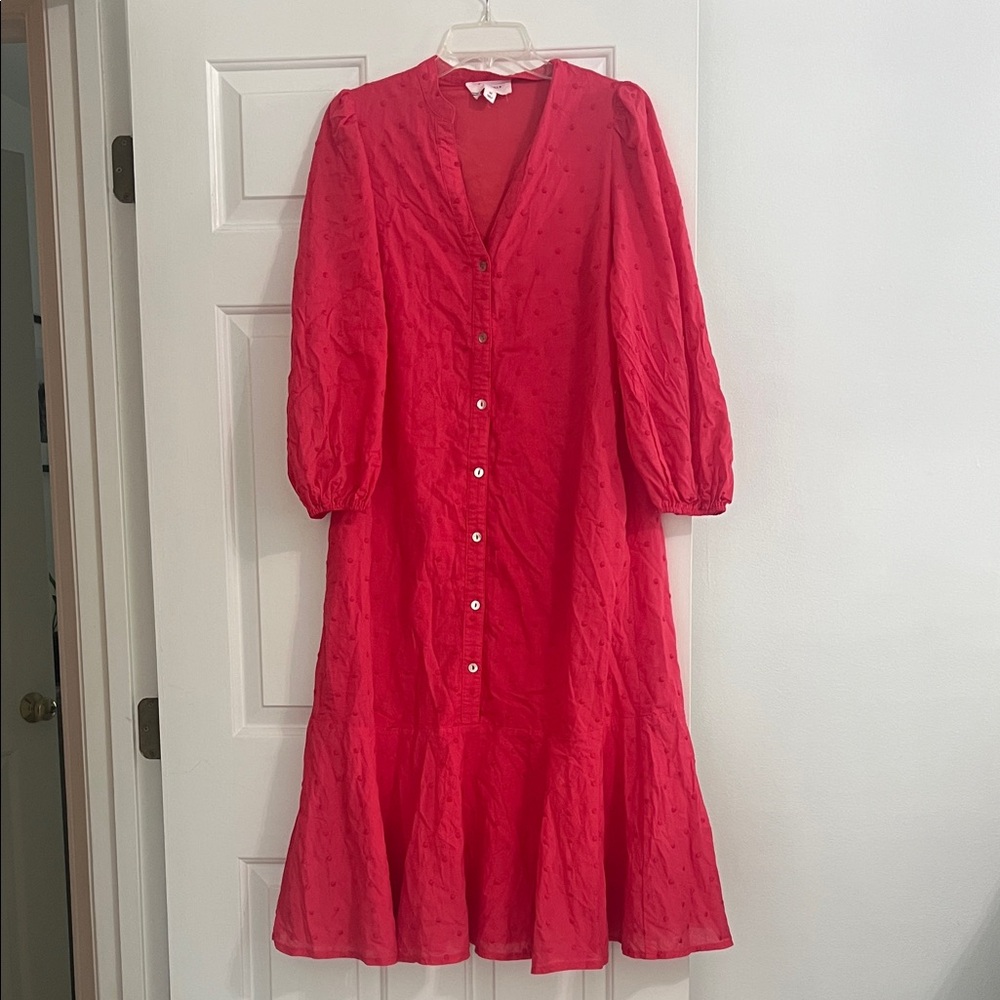 NWOT Pomander Place Pink Button-Down Dress